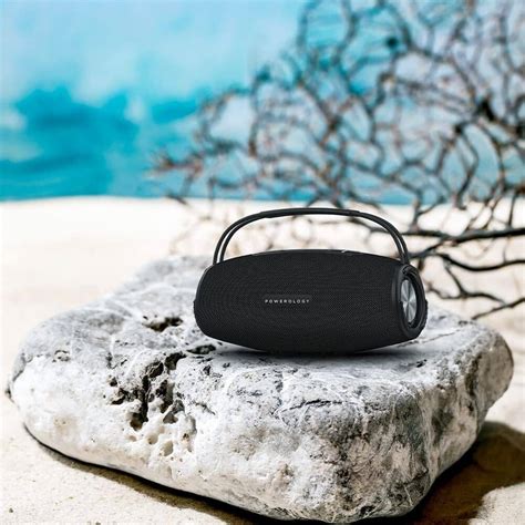 Powerology Phantom Bluetooth Wireless Speaker Waterproof IPX5, Built-in ...