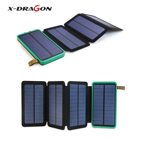 X Dragon Portable Solar Charger 10000mah Power Bank External Battery Charger Pack For Outdoors