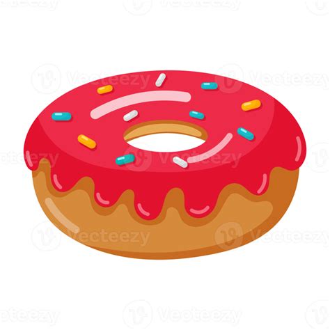 Icono De Donut De Dibujos Animados Png