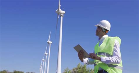 Digital Wind turbine maintenance., Stock Video - Envato Elements