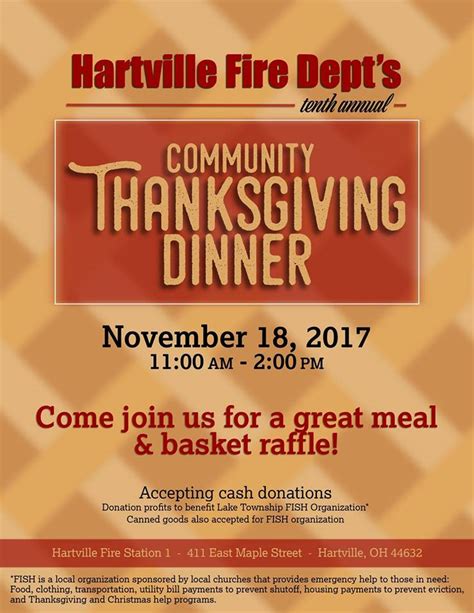 Community Thanksgiving Dinner | Discover Hartville