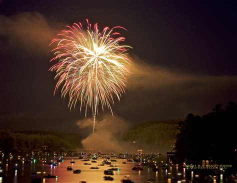 Lake Rabun Fireworks 2021 Feather Tales Llc