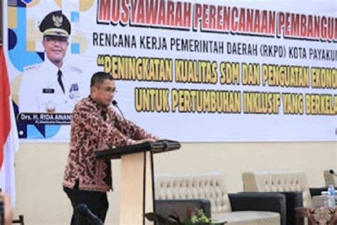 Wako Rida Ananda Buka Musrenbang Rkpd Antara Sumbar