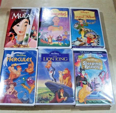 Movies In The Walt Disney Masterpiece Collection Vhs Off