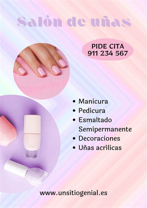 Plantillas De Uñas Gratis Y Personalizables Canva