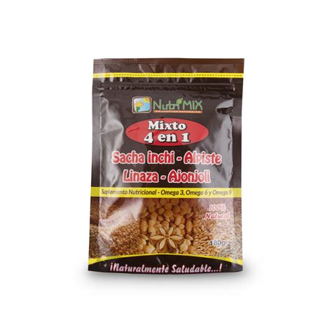 Sacha inchi alpiste linaza y ajonjolí Nutrimix 200g Mystika