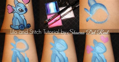 Shawna D. Make-up: Lilo and Stitch cheek art face painting (Stitch)