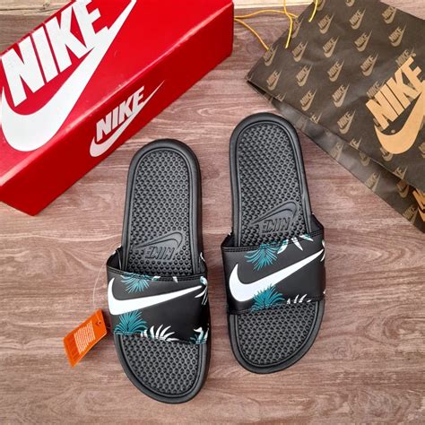 Jual Sandal Nike Benassi Sandal Selop Slip On Pria Wanita Nike Slide