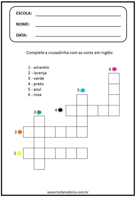 Atividades Sobre Cores Em Inglês 7 Ano - Atividades sobre cores em inglês – Artofit
