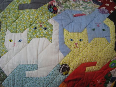 My Quilt Diary Tessellating Cats Move On Part 4 Cat Quilt Patterns Cat Quilt Cat Quilt Block