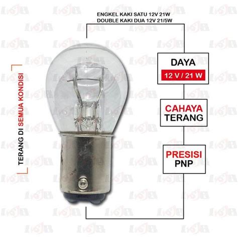 Bohlam Rem Universal V W Lampu Stop Belakang Motor Lazada Indonesia