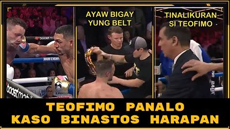 BREAKING Teofimo Lopez PANALO Kaso Binastos Ayaw Bigay Yun Belt At