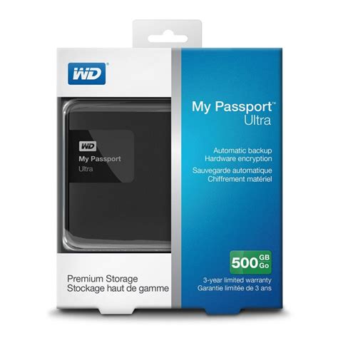 Disque Dur Externe Wd My Passport 500go Usb3 0 Gar 1 An