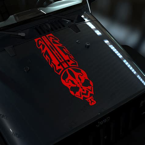 Darth Maul Hood Decal | Race Stripes | Star Wars Stickers | Nerdecal