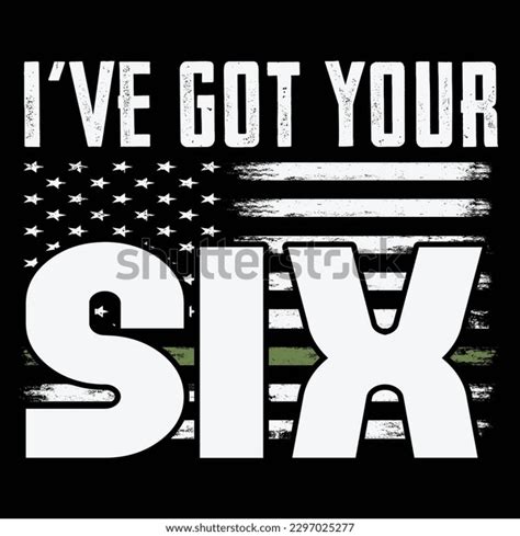 Ive Got Your Six Svg Army Stock Vector Royalty Free 2297025277