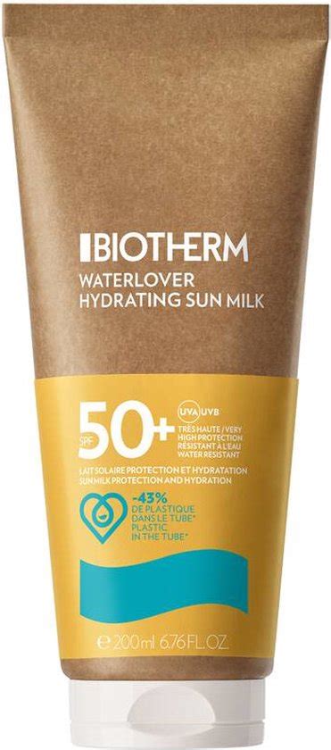 Zonnebrandcrème Waterlover Hydrating Sun Milk Biotherm Spf 50 200 Ml