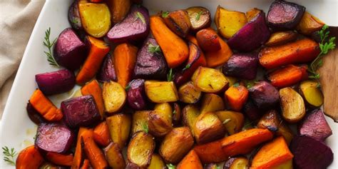 Maple Glazed Roasted Root Vegetables Lovely Food Blog