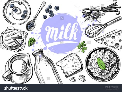 Hand Drawn Outline Food Stock Vector (Royalty Free) 1470860303 ...