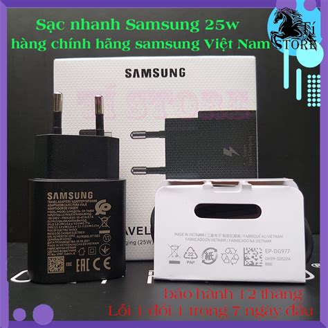 Sạc nhanh samsung bộ sạc nhanh samsung 25w hàng chính hãng việt nam