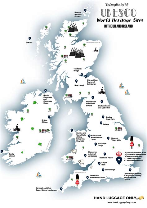 Mapped all the unesco world heritage sites in the uk and ireland – Artofit