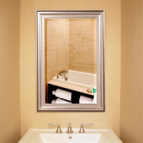 2025 Popular Brushed Nickel Wall Mirrors for Bathroom