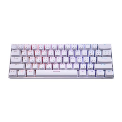 WIRELESS KEYBOARD (คีย์บอร์ดไร้สาย) ROYAL KLUDGE RK61 (WHITE) (RK RED ...