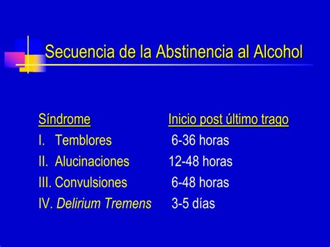 Ppt Síndrome De Abstinencia Y Delirium Tremens Powerpoint