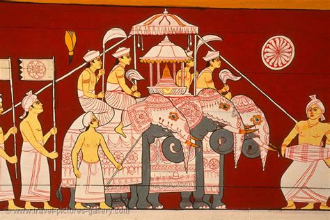 Pictures Of Sri Lanka Kandy 0002 Elephant Procession Painting At