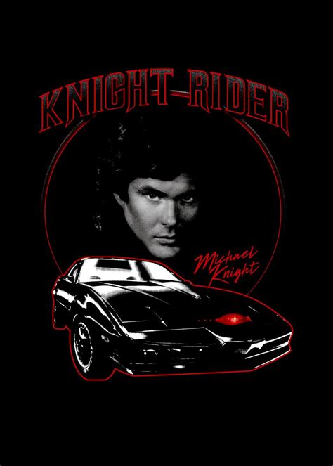 Knight Rider Iconic Art Poster Picture Metal Print Paint By Knight