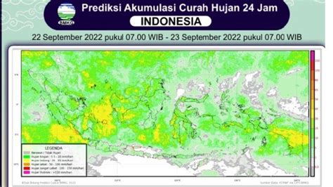 Prakiraan Hujan Wilayah Indonesia Kamis September Bmkg