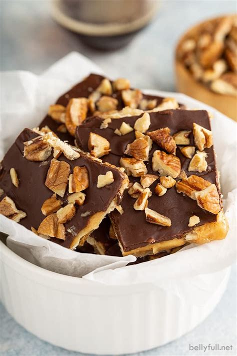 Saltine Cracker Toffee Aka Christmas Crack Belly Full