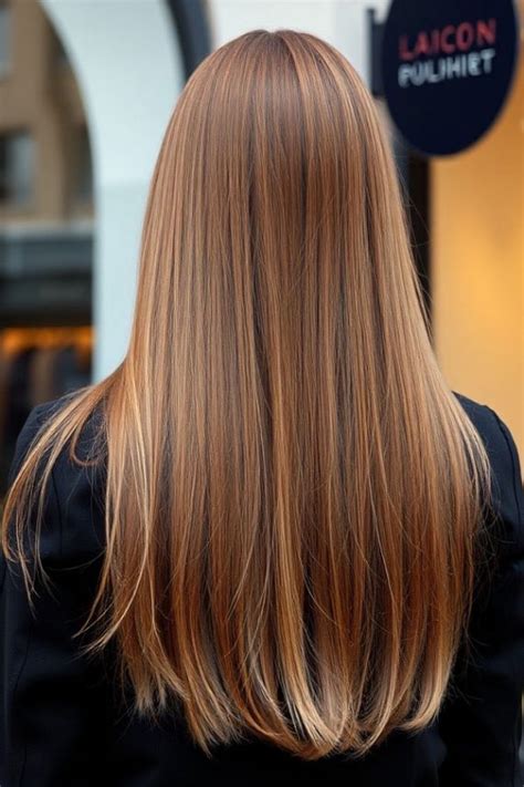 53 Gorgeous Hair Colours For The Fall Season Cinnamon Spice Glossy Straight Long Hairstyle