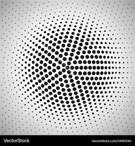 Radial halftone background Royalty Free Vector Image