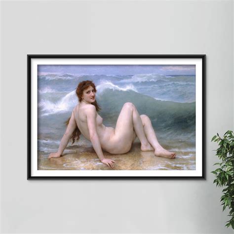 William Adolphe Bouguereau The Wave 1896 Reproduction Of A Classic