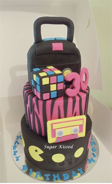 An 80 S Themed Cake Designed By Shandi Sansom From Sugar Kissed