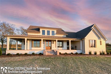 Modern Farmhouse Plan Hz Comes To Life In Mississippi