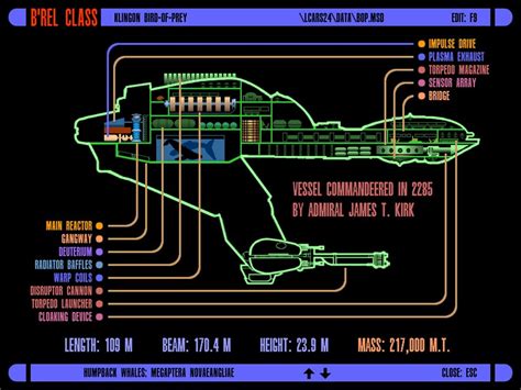 Klingon Bird Of Prey Schematics