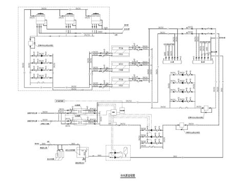 制冷机房冷热源系统暖通施工图 暖通节点详图 筑龙暖通空调论坛