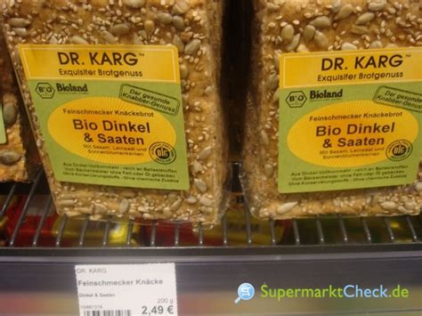 Dr Karg Feinschmecker Knäckebrot Bio Dinkel Saaten Preis Angebote