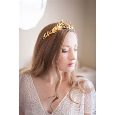 Greek Goddess Laurel Leaf Crown Gold Tiara Halo Gold Leaf Liked