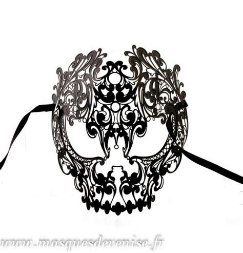 Masque Venitien Loup En Dentelle De Metal Blanc Et Strass Carnaval