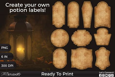 Blank Potion Labels | DIY Halloween Labels