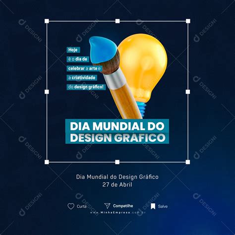 Dia Mundial Do Designer Gráfico 27 De Abril Social Media PSD Editável ...