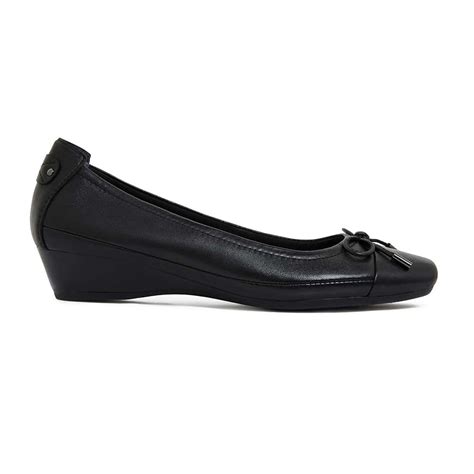 Shannon Heel in Black Leather | Easy Steps | Shoe HQ