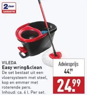 Vileda Easy Wring Clean 6l Per Set Aanbieding Bij ALDI