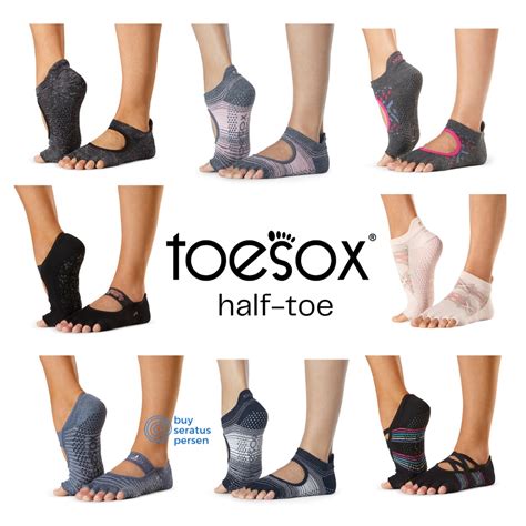 Jual Toesox Half Toe Original Socks With Grip For Yoga Pilates Barre Ballet Original Kaos Kaki