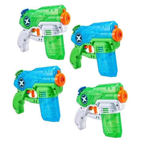 Zuru 4 Pack X Shot Stealth Soaker Water Blasters With 222 Balloons