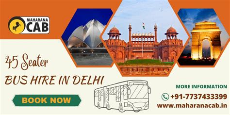 Seater Bus Rental Hire In Delhi Maharana Cab