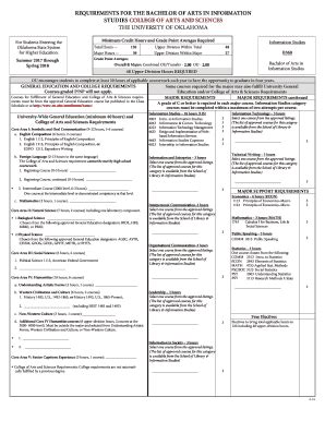 Fillable Online Degree Checksheet Pdf Fax Email Print Pdffiller