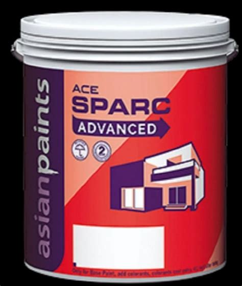 Asian Paints Ace Sparc Advanced Exterior Emulsion Paint Packaging Size